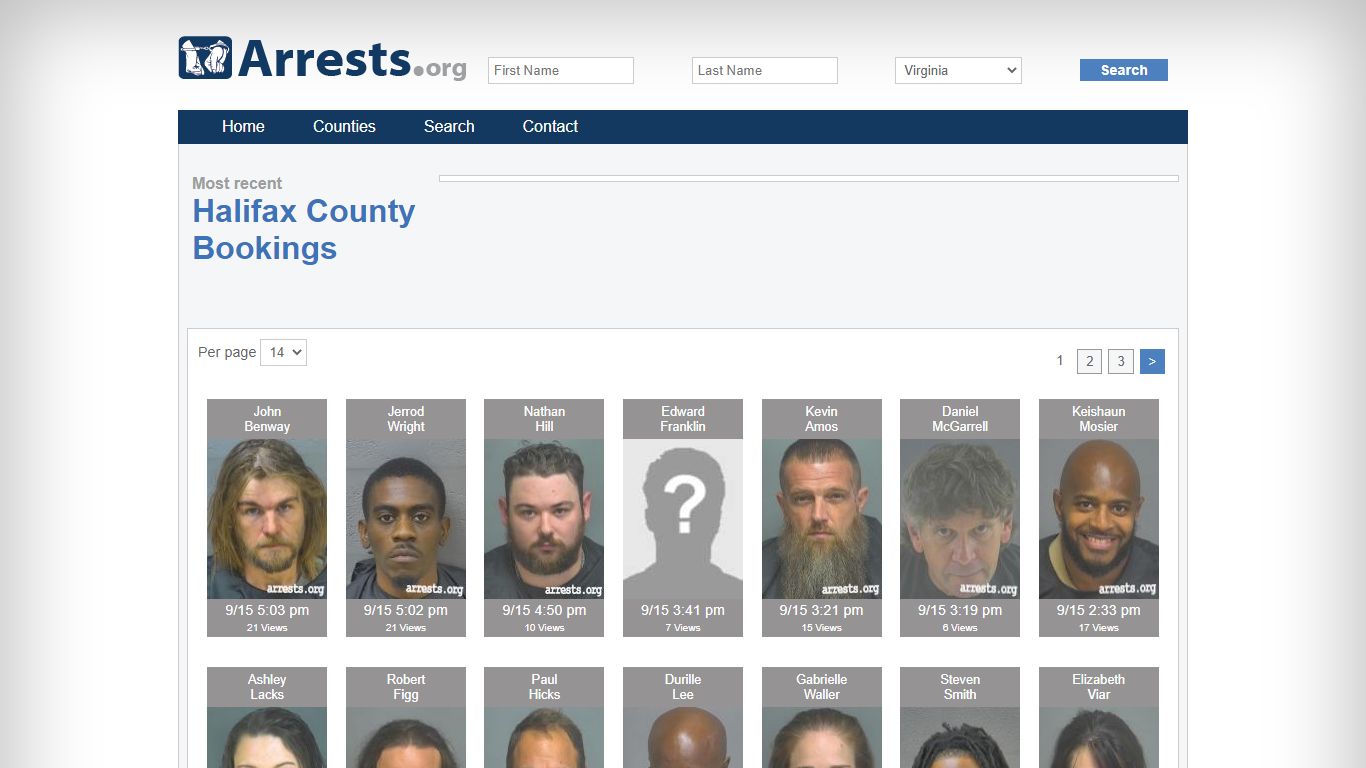 Halifax County Arrests and Inmate Search